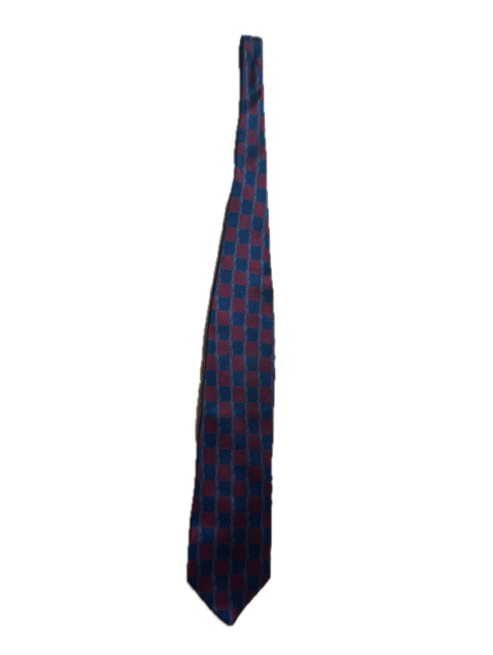 Giorgio Armani Cravatte Red/Blue Checkers Tie